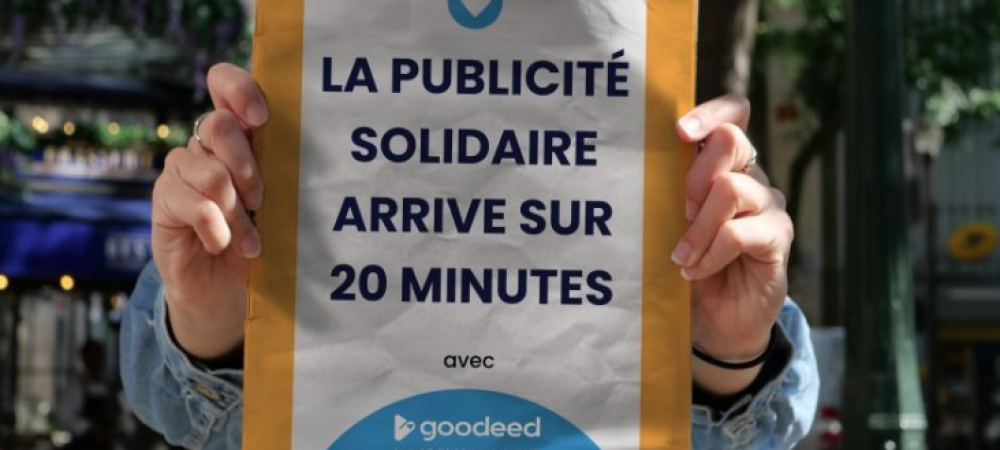 la publicité solidaire arrive sur 20 Minutes